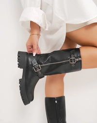 Bottes Corine Gesp noires