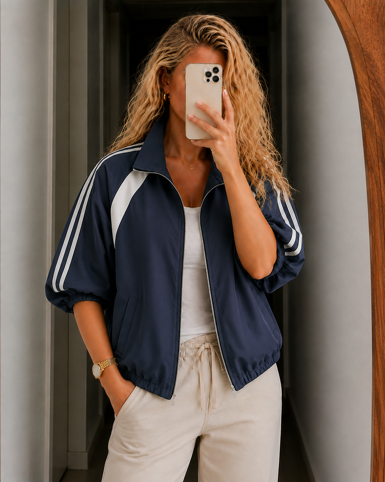Cropped Bomber Jacket