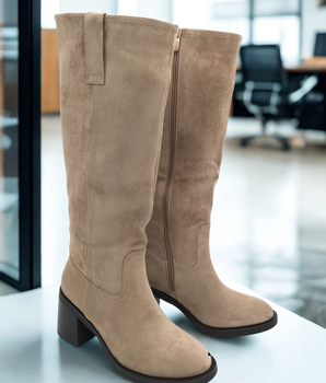 Macy Khaki High Boots