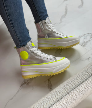 Sneaker argenté des smils