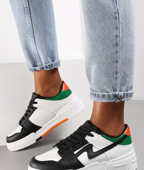 Emmy Black/Orange Sneaker