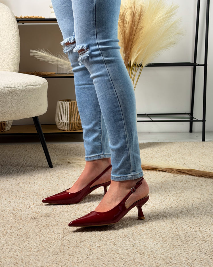 Date-Night Bordeaux Heels