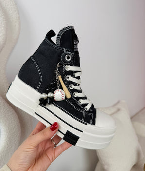 Be Happy Black Sneaker
