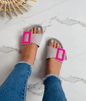 Clasp Grey Slides