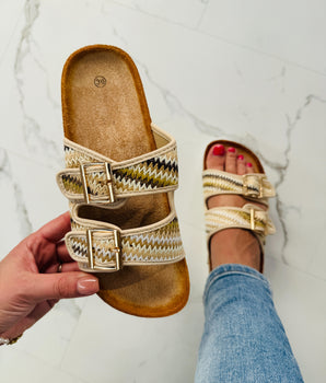 Faria Beige Slippers