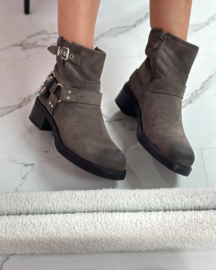 Gaby Grey Boots