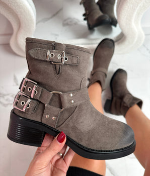 Gaby Grey Boots