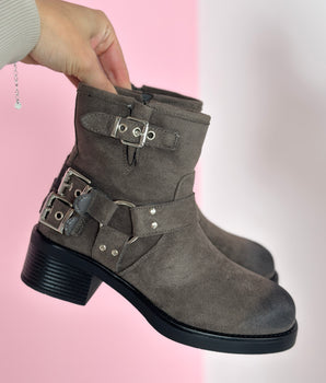 Gaby Grey Boots