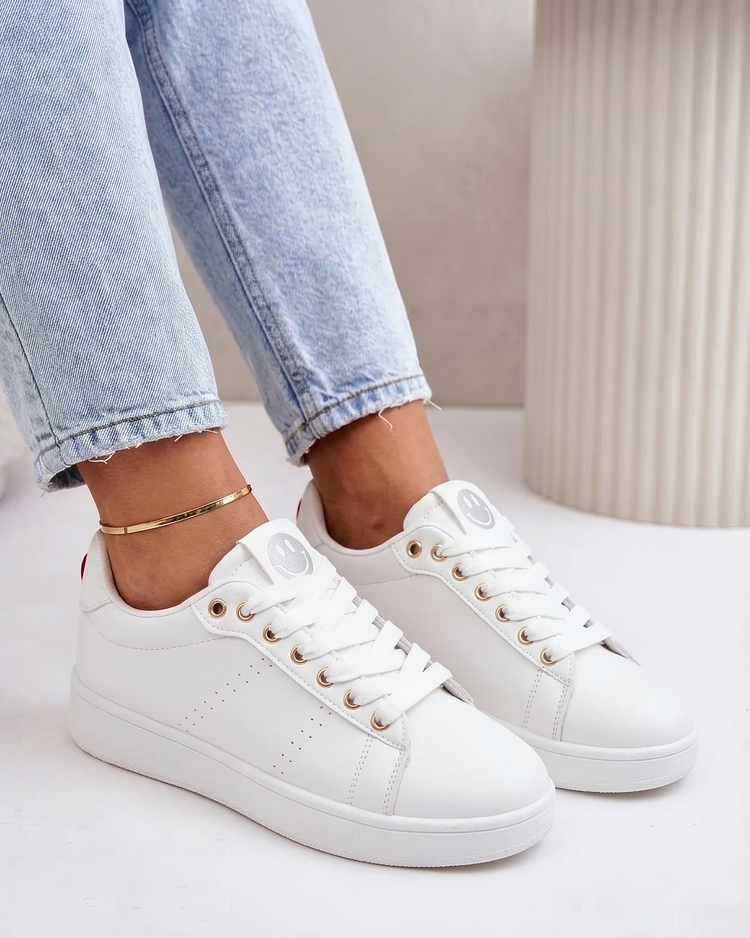 Happy White Sneaker