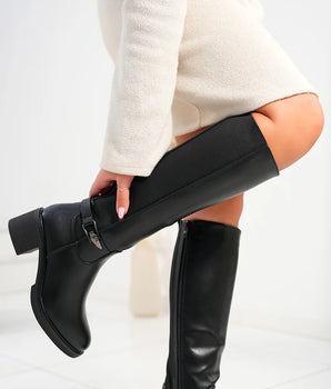 Helene Black High Boots