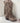 Hohe Taupe Stiefel mit Fringles