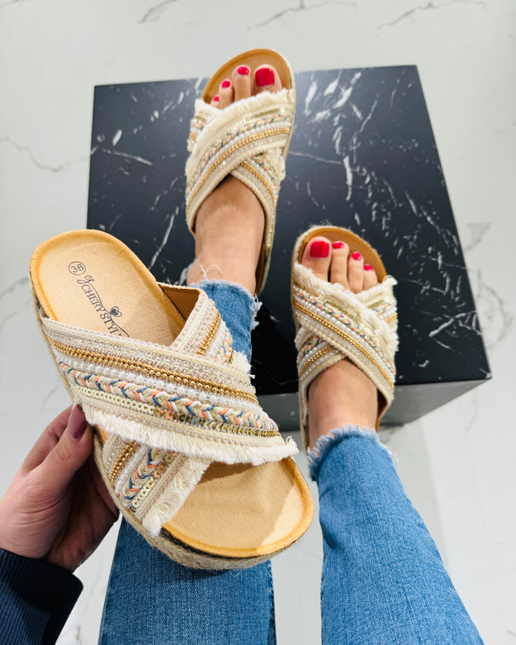 Merel Beige Slipper