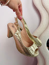 Marie Gold Heels