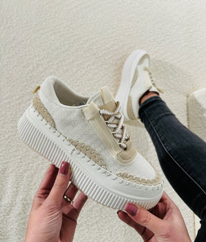 Shannon Beige/Green Sneaker