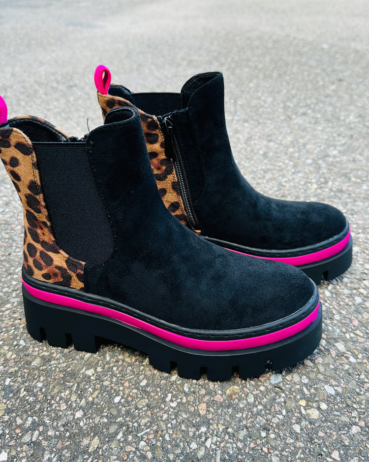 Ankle Fuchsia Boots