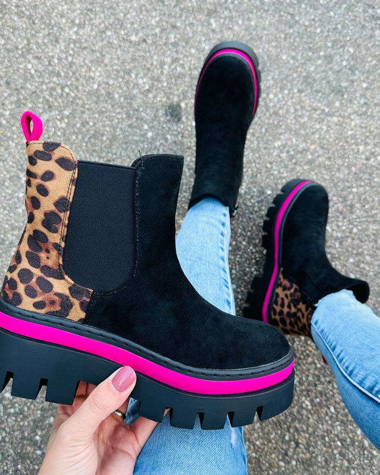 Ankle Fuchsia Boots