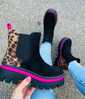 Ankle Fuchsia Boots
