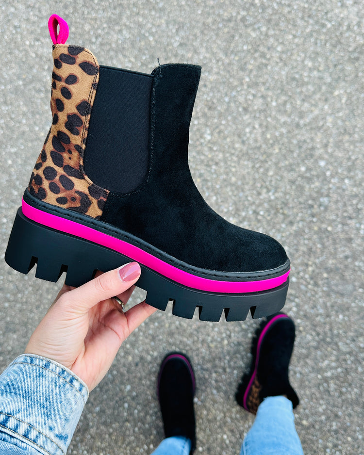 Ankle Fuchsia Boots