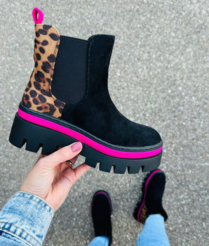 Ankle Fuchsia Boots