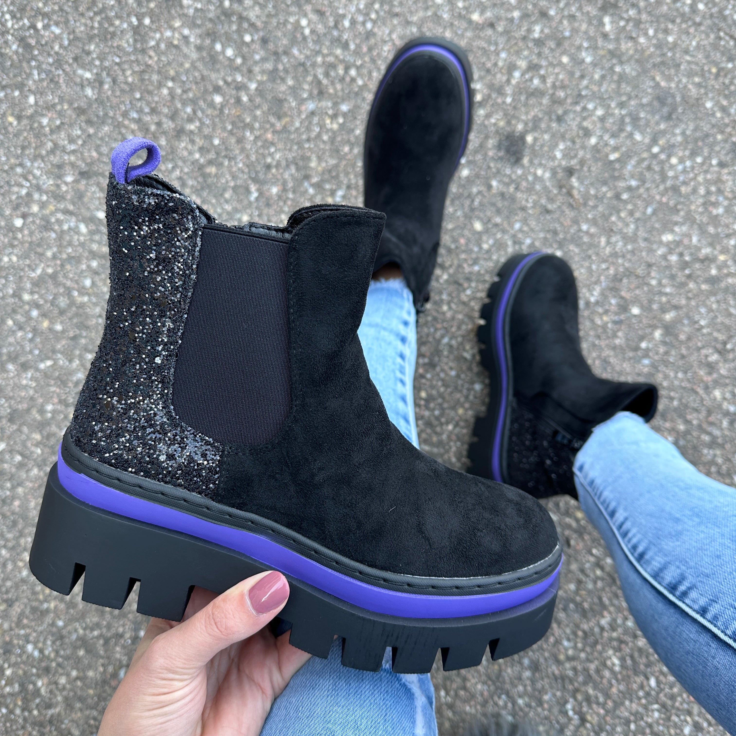 Ankle Purple Boots
