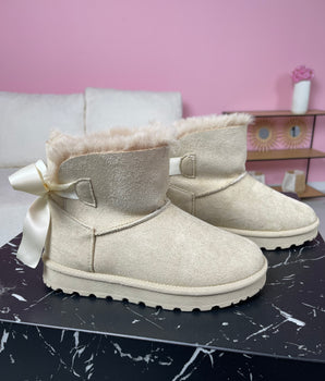 7580 Beige Boots BK