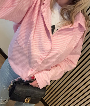 Stripe Pink Blouse/Jacket