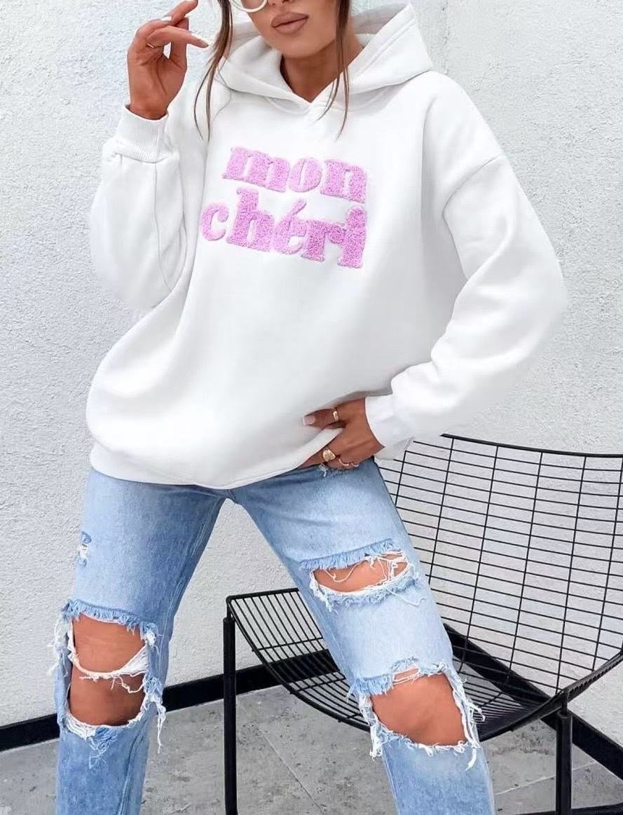 Cheri White Hoodie