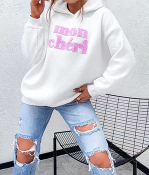 Cheri White Hoodie