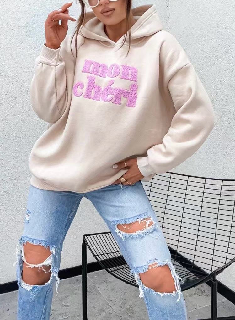 Cheri Beige Hoodie