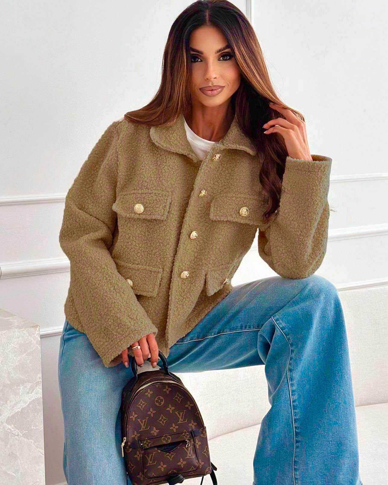 Boucle Camel Jacket