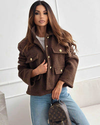 Boucle Brown Jacket