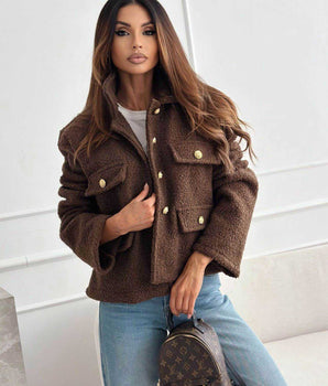 Boucle Brown Jacket