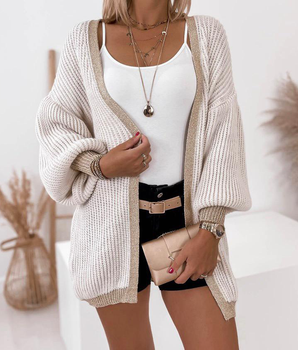 Lurex Beige Vest
