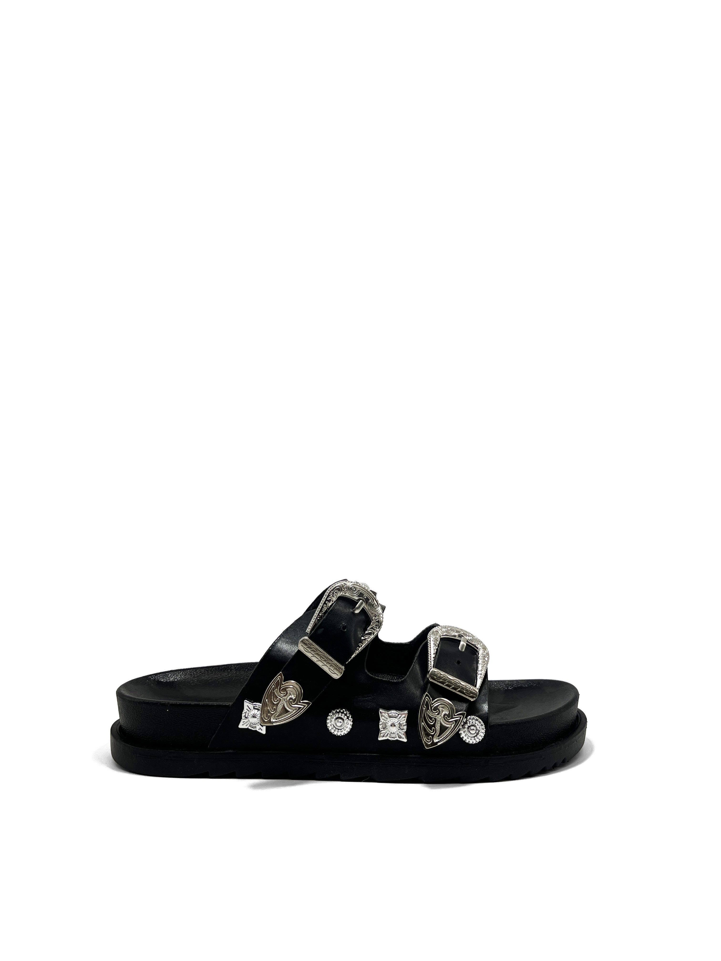 Marleen Black Slipper