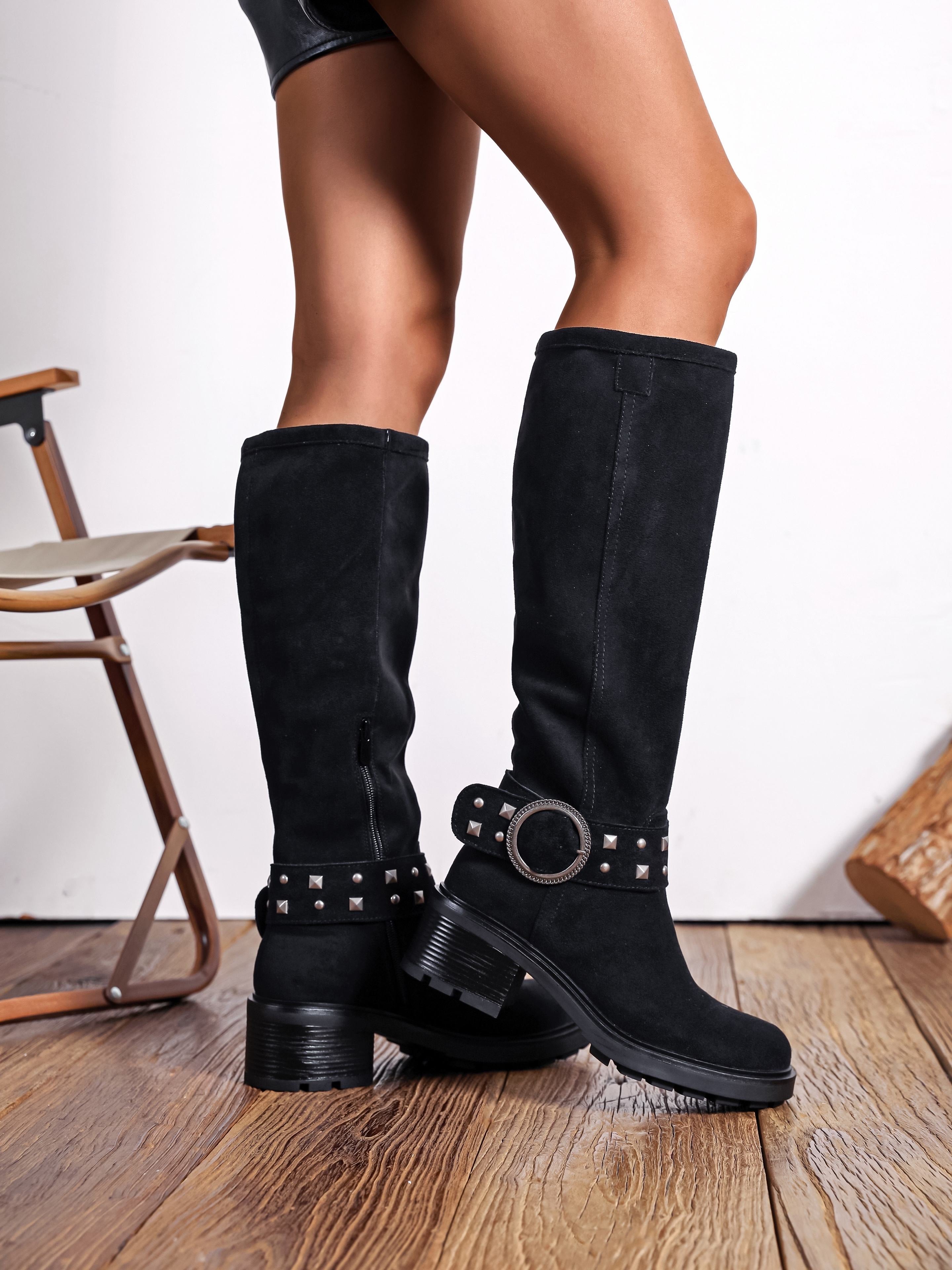 Tonia Black High Boots