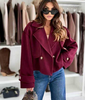 Soft Cropped Blazer Jacket