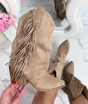 Cover Fringle Khaki Boots