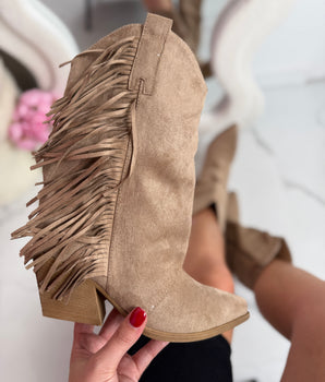Cover Fringle Khaki Boots
