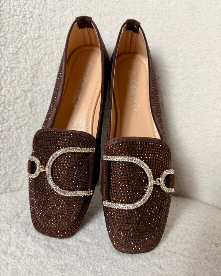 Glitter Brown Loafer
