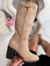 Sandy Khaki High Boots
