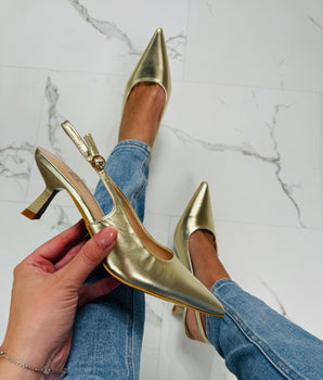 Date-Night Gold Heels