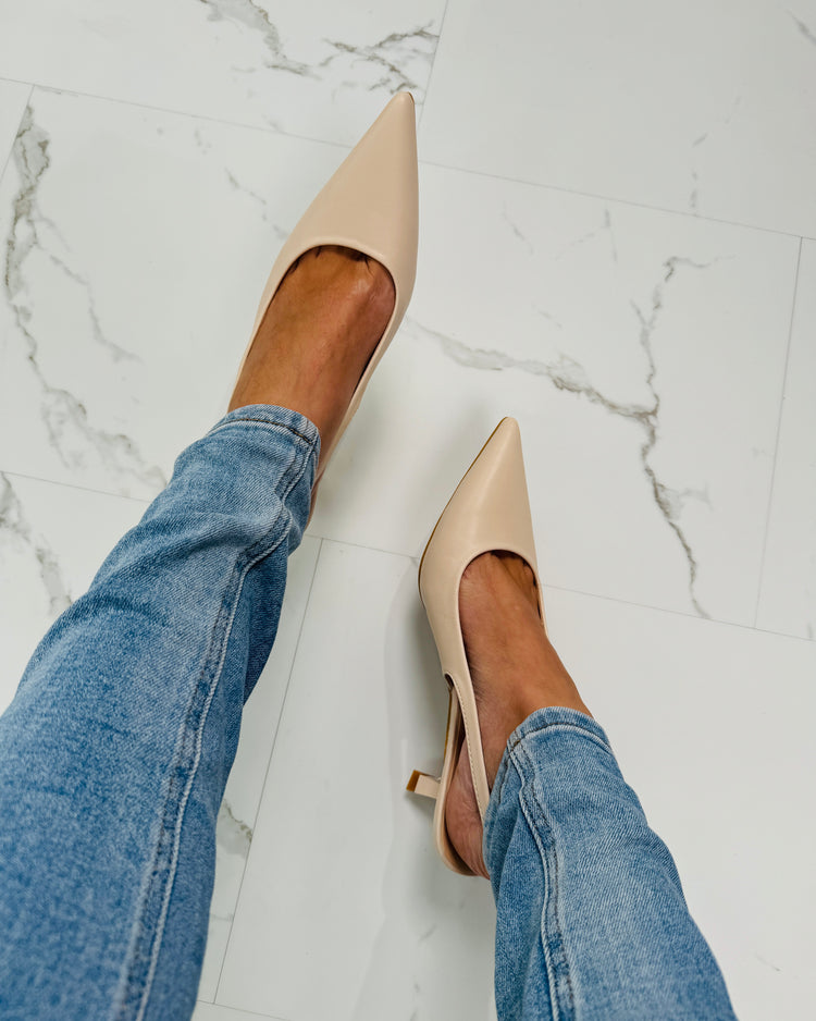 Date-Night Beige Heels