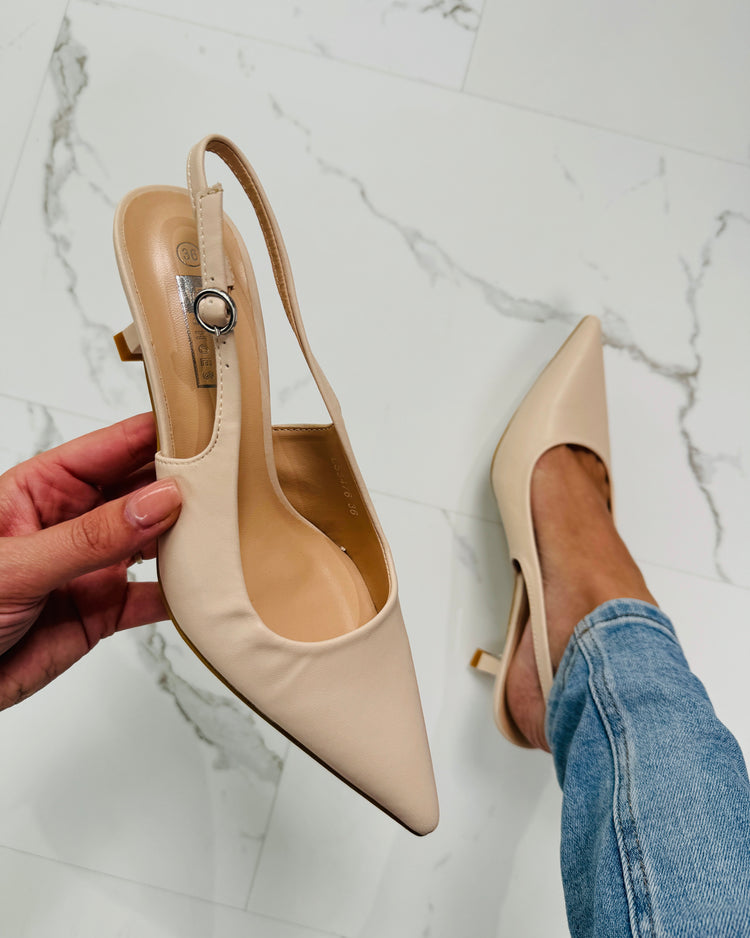 Date-Night Beige Heels