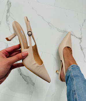 Date Night Beige Heels