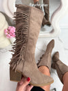 Viral Fringle Khaki Boots