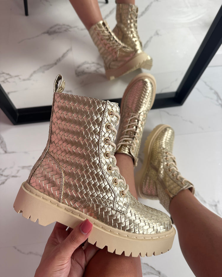 Martina Gold Boots