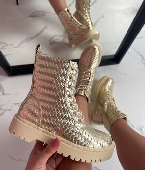 Martina Gold Boots