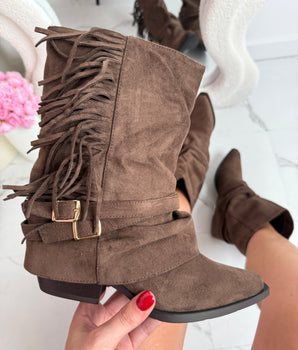 Cody Fringle Brown Boots
