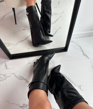Lock Black Boots