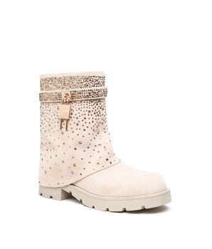 Sparkle Lock Beige Boots